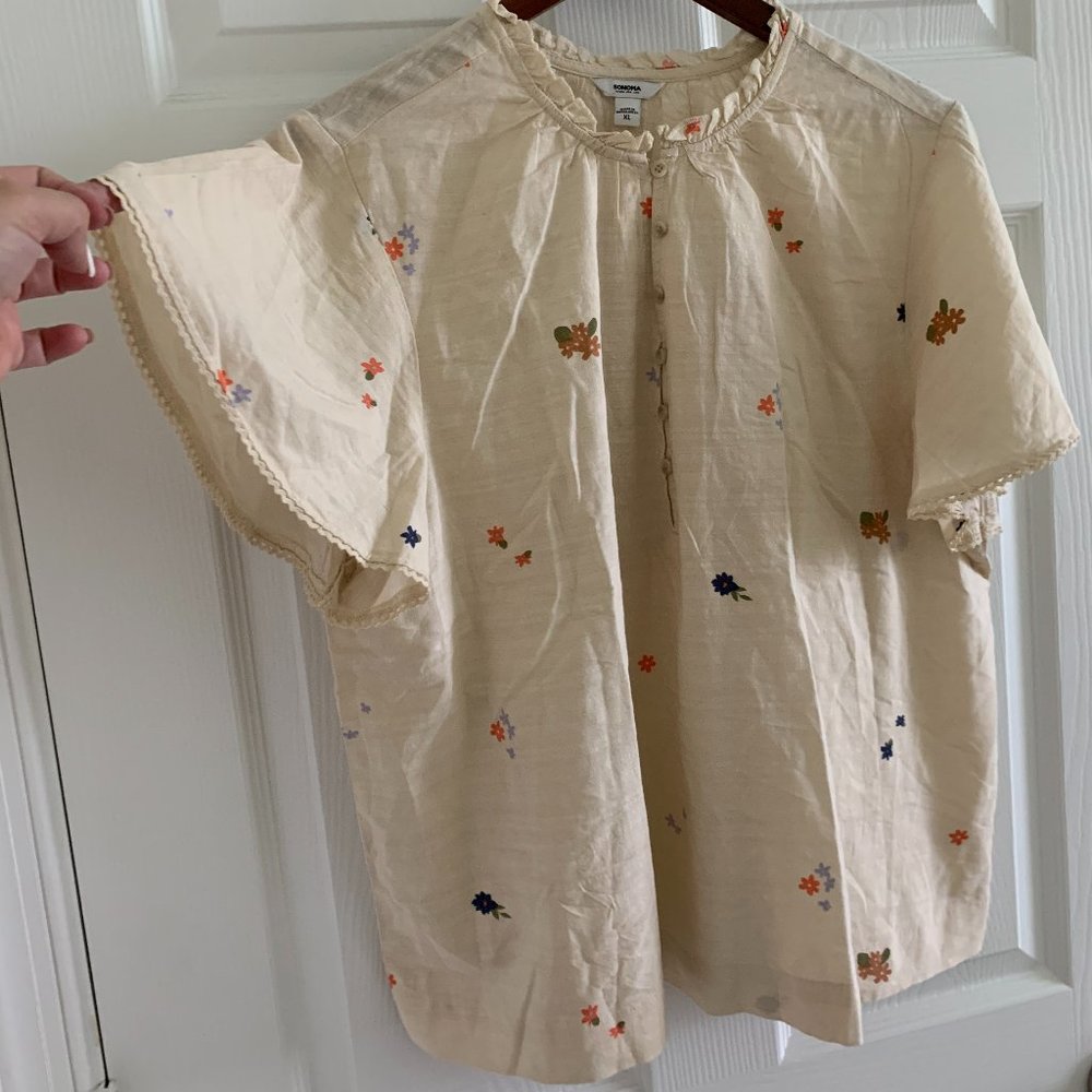 NWT Sonoma Goods for Life Women's Top Blouse, Size XL - Picture 3 of 14
